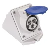 Hot - presa inclinata da parete 16 a 2p+t ip44 blu Spine E Prese