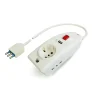 Online - presa multipla "compact" 3 prese e 1 presa usb 1,5 m cavo interruttore bianca Multiprese Ed Adattatori