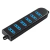 Poly Pool Multiprese Ed Adattatori|- presa multipla con 6 prese bivalenti nera