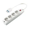 Multiprese Ed Adattatori-Poly Pool - presa multipla con 4 prese pluristandard 1,5 m cavo e interruttore bianca