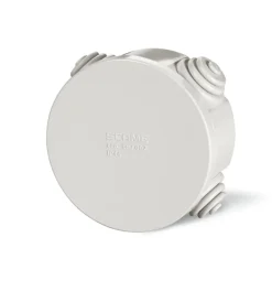 Discount - scatola di derivazione da parete con passacavi ø 80 mm x 40 mm ip44 grigia Tubi E Canaline