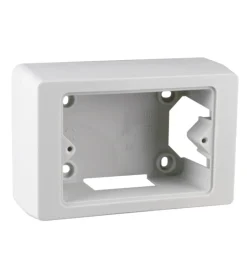 Discount Poly pool - scatola portaplacca rettangolare 92 mm x 63 mm x 42,5 mm ip40 grigia Serie Civili