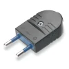 Discount - spina 10 a 2p uscita cavo assiale nera Spine E Prese