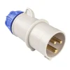 Spine E Prese-Poly Pool - spina mobile industriale 16 a 2p+t ip44 blu