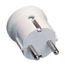 Poly Pool Spine E Prese|- spina standard tedesco 16 a 2p+t (terra laterale) uscita cavo assiale bianca