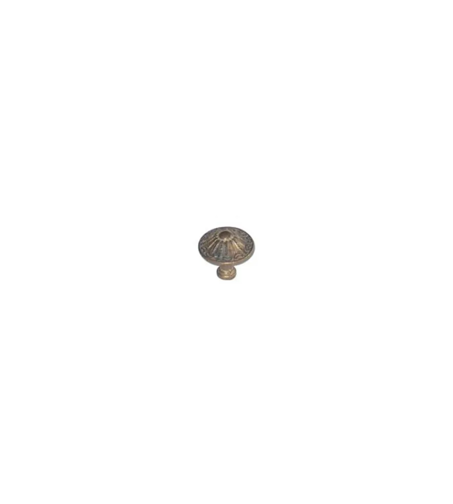 Ferramenta Per Mobili E Infissi- Pomolo anticato - ø 24 mm. - anticato