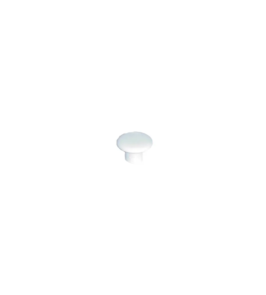 Ferramenta Per Mobili E Infissi- Pomolo in plastica - ø 32 mm. - bianco