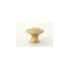 Ferramenta Per Mobili E Infissi|Pomolo piatto in ottone anticato ø 27 mm.