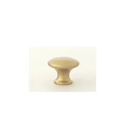 Ferramenta Per Mobili E Infissi|Pomolo piatto in ottone anticato ø 27 mm.
