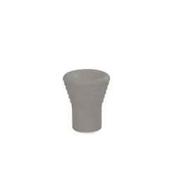 Ferramenta Per Mobili E Infissi|Pomolo rigato in plastica - ø 15 mm. - grigio