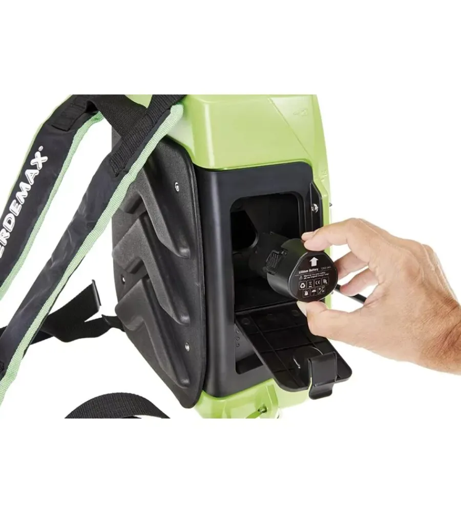 Attrezzatura Giardinaggio-Verdemax Pompa a zaino a batteria "futura" 12 litri -