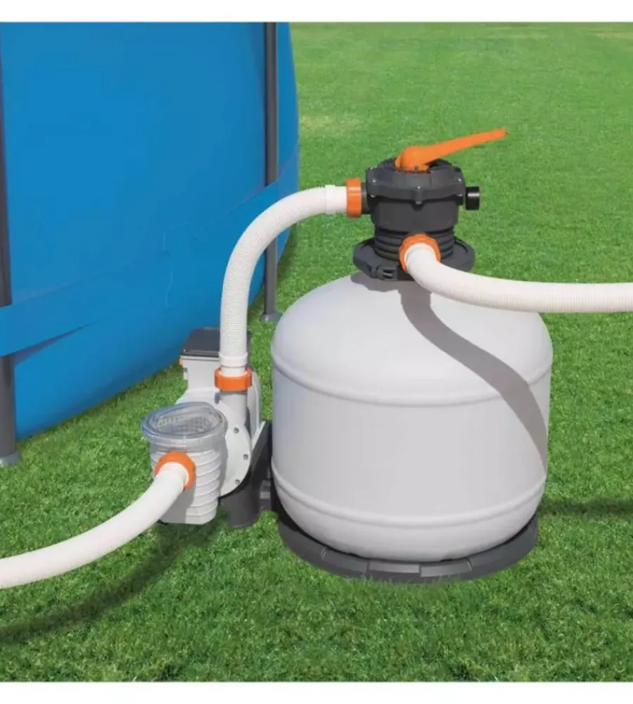 Online Pompa di filtraggio a sabbia "flowclear" per piscine da 8.327 litri/ora - cod. 58499 Piscine