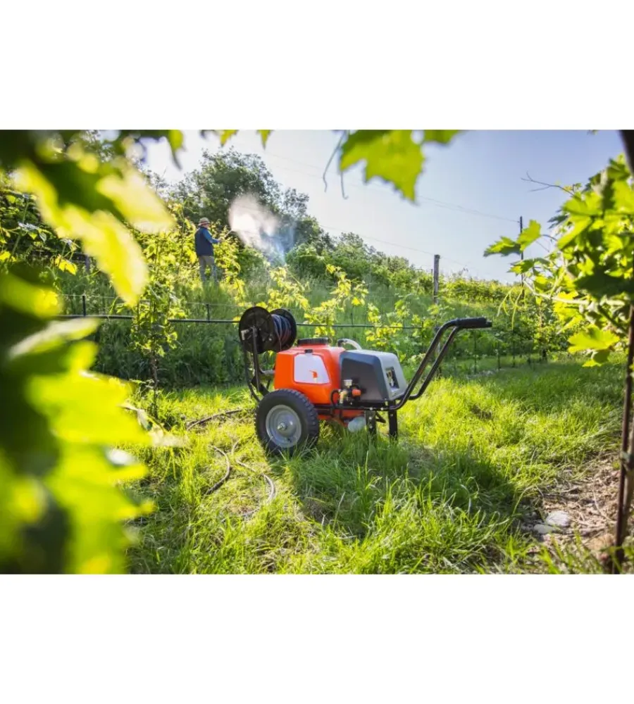 Online Pompa irroratrice a batteria carrellata "303" 80l 10 bar 12v 36ah Attrezzatura Giardinaggio