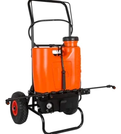 Attrezzatura Giardinaggio-Stocker Pompa irroratrice a spalla a batteria "1247" con carrello 15l 5 bar 12v 10ah