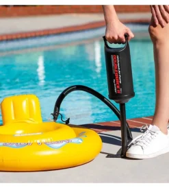 Intex Piscine|Pompa manuale "double quick ii" colore nero con 3 ugelli, 36 cm - cod. 68614