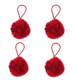 Pon-pon cm 3 con asola - acrilico Tessile D'Arredo