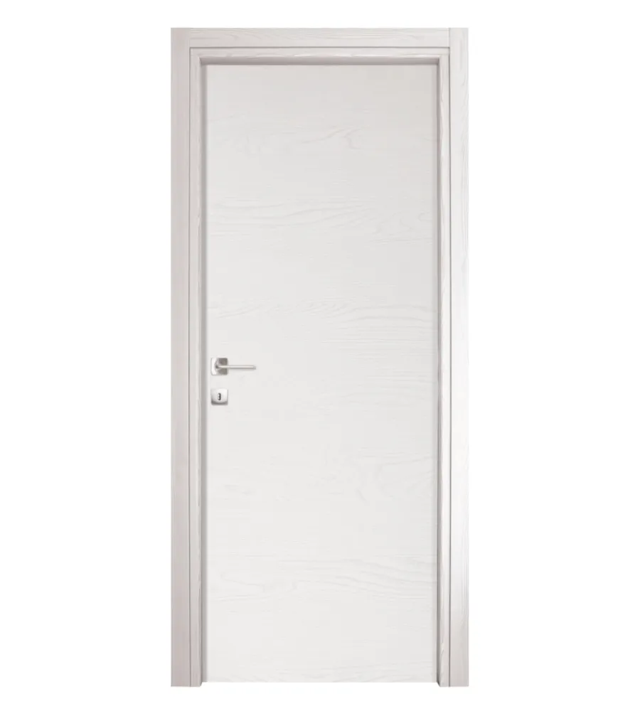 Porte, Scale E Pavimenti|Porta battente da interno reversibile in frassino bianco 80x210 cm