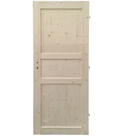 Porte, Scale E Pavimenti- Porta monako reversibile in abete - 80 x 210 cm