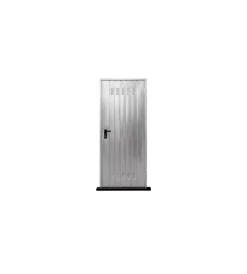 Porte Zincate-Tagliafuoco- Porta monolamiera zincata per cantine, 80x200 cm