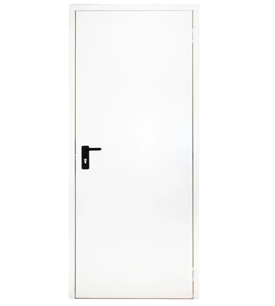 Porte Zincate-Tagliafuoco- Porta multiuso reversibile tamburata "tv" bianco antigraffio 80x200 cm