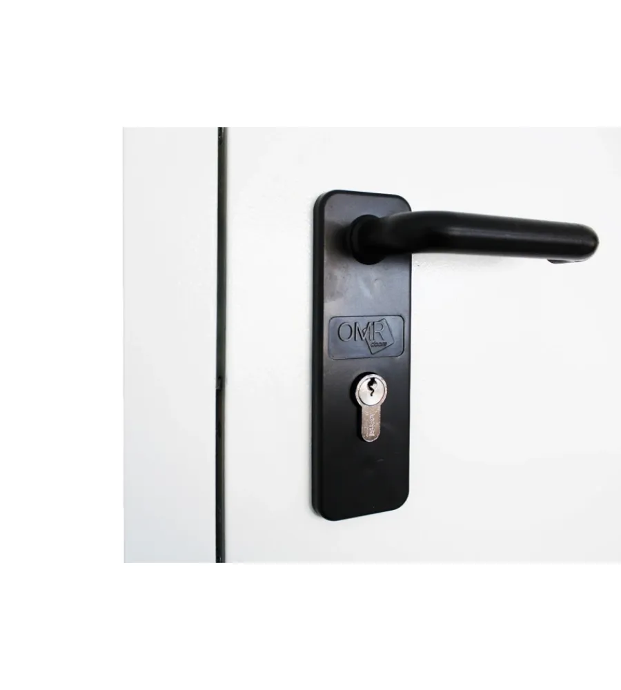 Porte Zincate-Tagliafuoco- Porta multiuso reversibile tamburata "tv" bianco antigraffio 80x200 cm