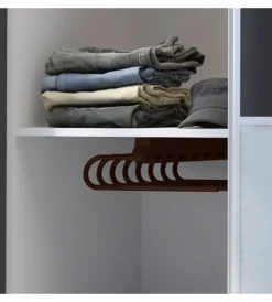Emuca Armadi|Porta pantaloni sx estraibile per armadio moka - .