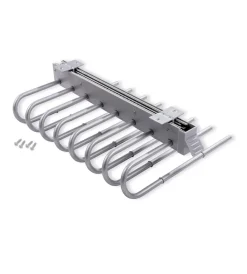 Armadi-Emuca Porta pantaloni sx estraibile per armadio grigio metallizzato - .