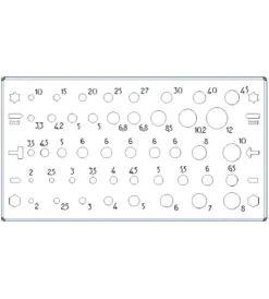 Officina E Garage|Porta punte fami in acciaio inox 15,5x8,4x3,9 cm