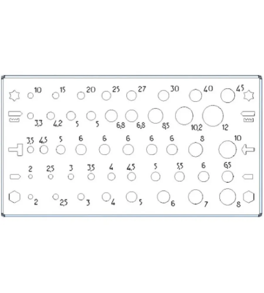 Officina E Garage|Porta punte fami in acciaio inox 15,5x8,4x3,9 cm
