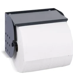 Officina E Garage|Porta rotolo da parete fami per pannello foro quadro in acciaio antracite ø 24/30 cm