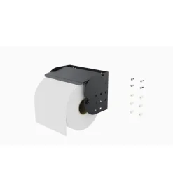 Officina E Garage|Porta rotolo da parete fami per pannello foro quadro in acciaio antracite ø 24/30 cm