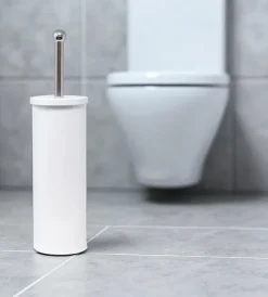 Ceramiche E Accessori-Decor Bagno Porta scopino in acciaio inossidabile bianco