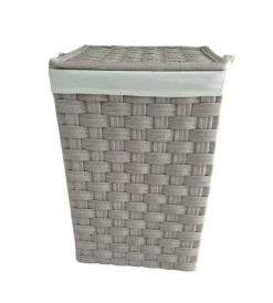Easy System Accessori Bagno|Portabiancheria "grande" beige in tnt 42,5x42,5x62 cm
