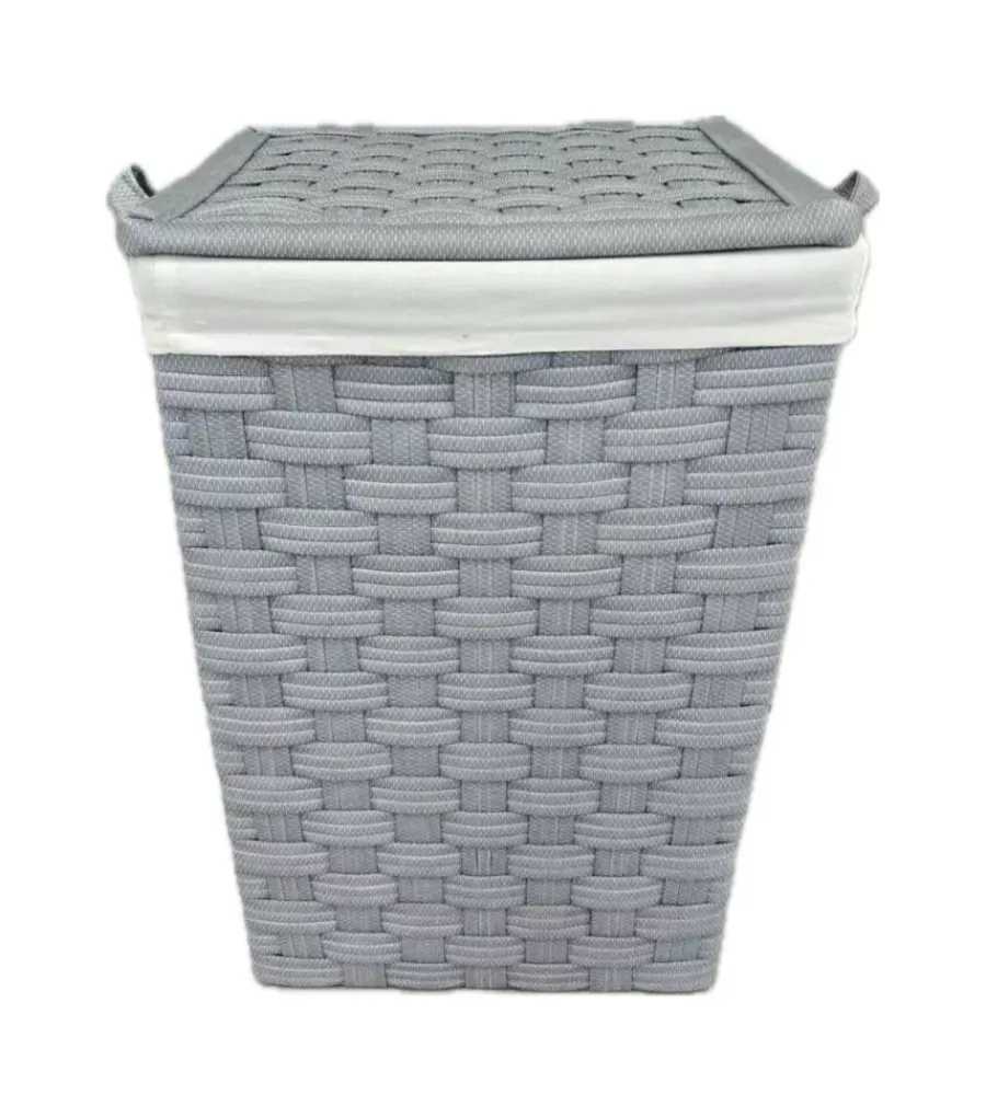 Easy System Accessori Bagno|Portabiancheria "grande" in tnt grigio 42,5x42,5x62 cm