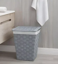 Easy System Accessori Bagno|Portabiancheria "grande" in tnt grigio 42,5x42,5x62 cm