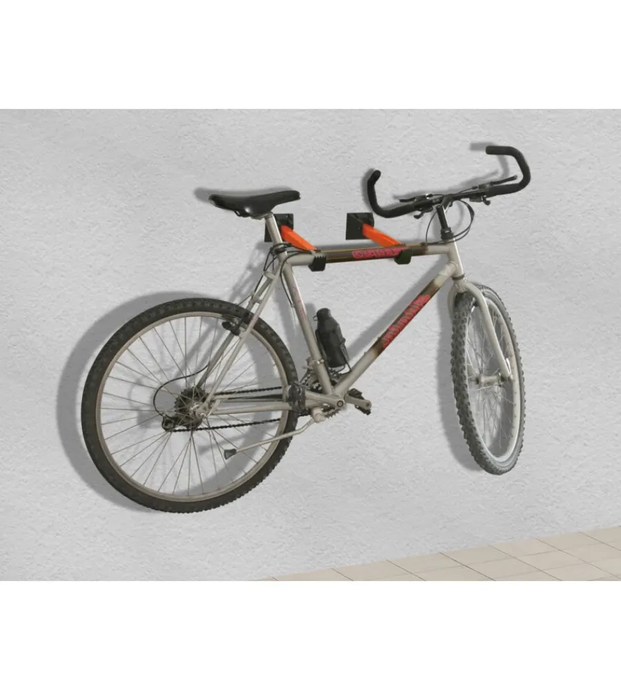 Bici-Lampa Portaciclo a parete antigraffio 92906