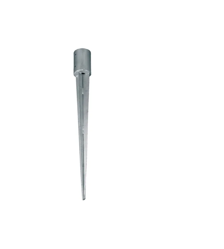 Online Portapali ancoraggio a punta per pali tondi ø 100 x 750 mm. Ferramenta Per Esterno