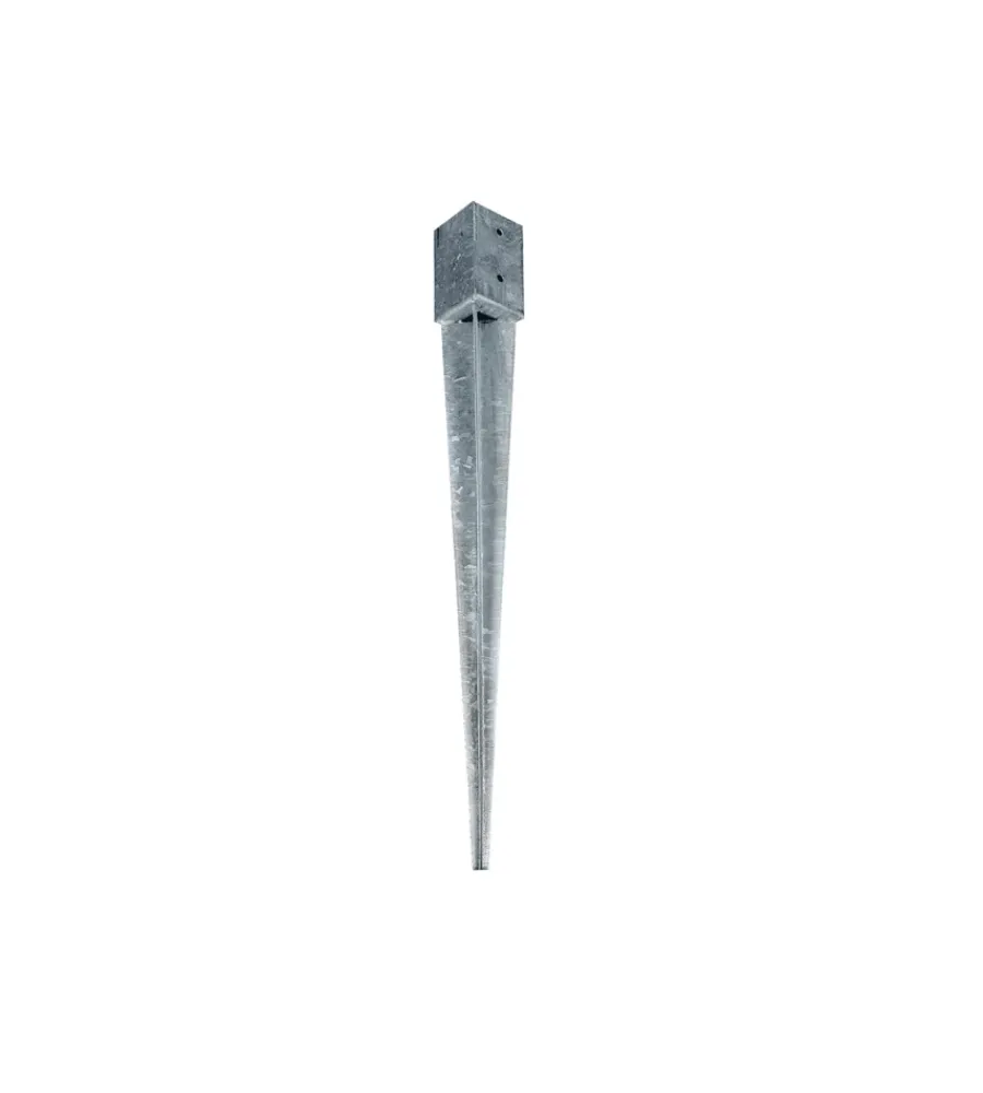 Best Portapali ancoraggio a punta per pali a sezione quadrata 91 x 91 x 150 x 750 mm Ferramenta Per Esterno
