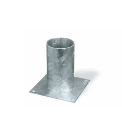 Ferramenta Per Esterno- Portapali ancoraggio d'appoggio per pali tondi ø 100 x 150 x 150 mm.