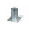 Ferramenta Per Esterno|Portapali ancoraggio d'appoggio per pali tondi ø 80 x 150 x 150 mm.