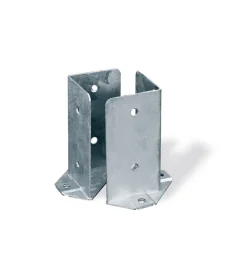 Ferramenta Per Esterno|Portapali coppia supporti ancoraggio per travi 80 x 80 x 150 mm.
