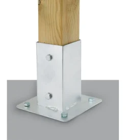 Outlet Portapali da avvitare 71x71x151mm galvanizzato a c Sistemi Di Fissaggio