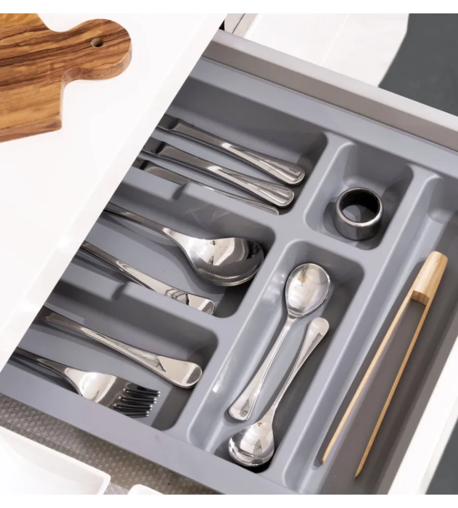 Accessori Cucina-Emuca Portaposate per cassetti da cucina, modulo 45 cm