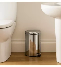 Accessori Bagno|Portarifiuti gedy "argenta" cromato in acciaio 31,8x20,5x26,5 cm