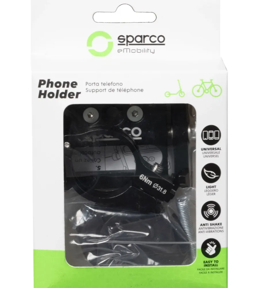 Bici-Sparco Portasmartphone per bici alluminio