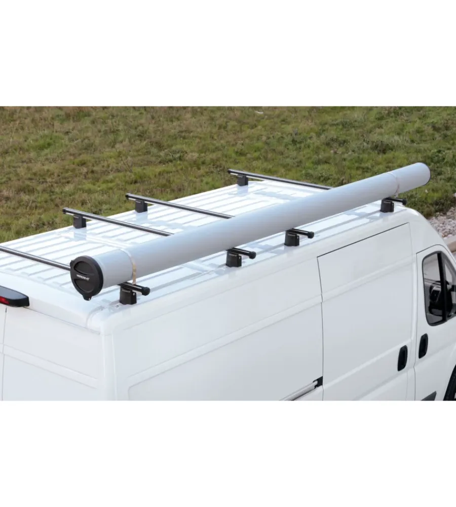 Portaggio-Nordrive Portatutto per auto t400 kargo-tube, 3 staffe - 405 cm n11052