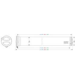 Portaggio-Nordrive Portatutto per auto t400 kargo-tube, 3 staffe - 405 cm n11052