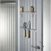 Hot Portautensili per casetta avantgarde, highline, highboard, confezione da 2 unità - argento - . 47031 Casette Da Giardino