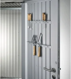 Hot Portautensili per casetta avantgarde, highline, highboard, confezione da 2 unità - argento - . 47031 Casette Da Giardino