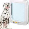 Portina per cani di taglia media e grande "swing 15" con chiusura 4 vie e protezione aria in plastica bianco 41,2x9,6x48,2 cm Cucce E Accessori Relativi